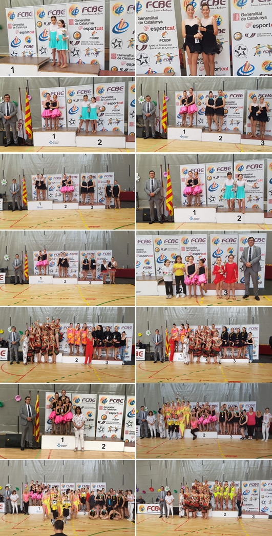 II Campionats Catalunya de Ball Sincronitzat 2018. Imatges Pdiums   | Federaci Catalana de Ball Esportiu