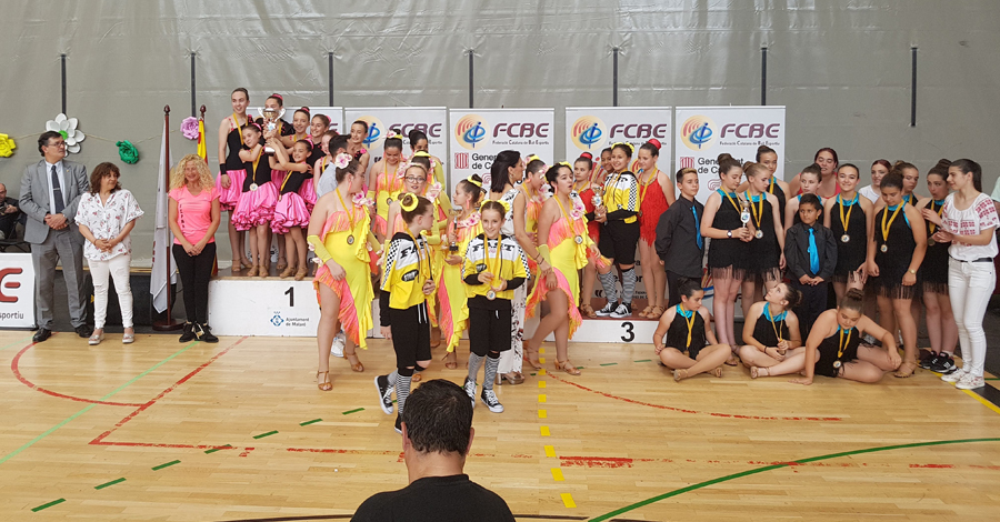 II Campionats Catalunya de Ball Sincronitzat 2018. Imatges Pdiums  